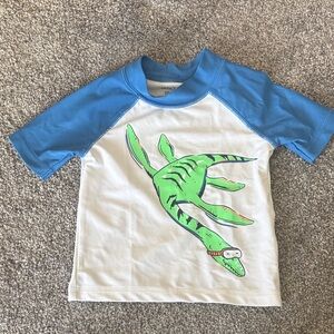 Carters 18 mos top short sleeve blue and white